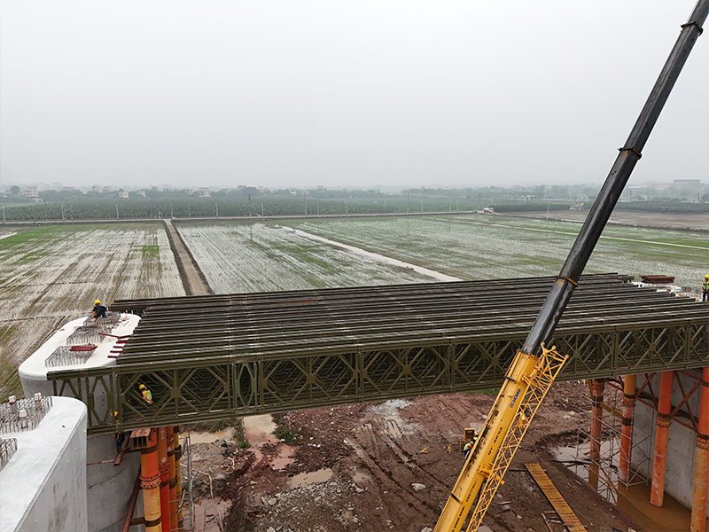 Jembatan Ekstra Besar Stasiun Hezhou di Kereta Kecepatan Tinggi Zhuhai–Zhaoqing