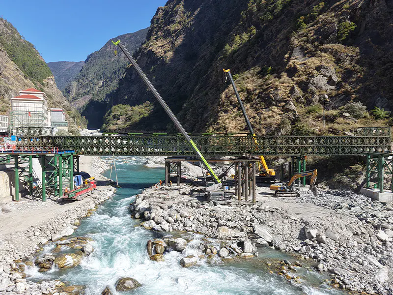 Jembatan Jalur Penyelamatan Pelabuhan Jilong di Nepal
