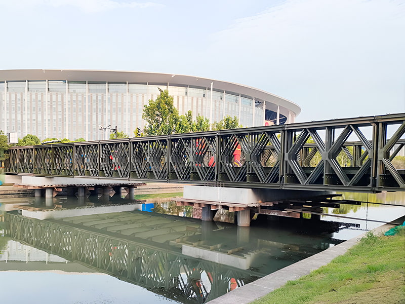 Jembatan Bailey CB 200 Jembatan Bailey Bertulang Empat Baris Satu Lapis