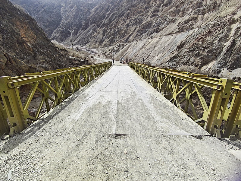 CB 100 Bailey Bridge Double-Row Single-Layer Painted Bailey Bridge Tahan Korosi